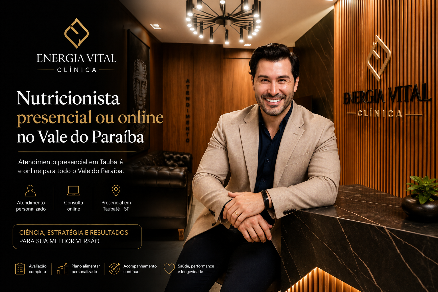 Nutricionista em consulta online por videochamada atendendo paciente do Vale do Paraíba